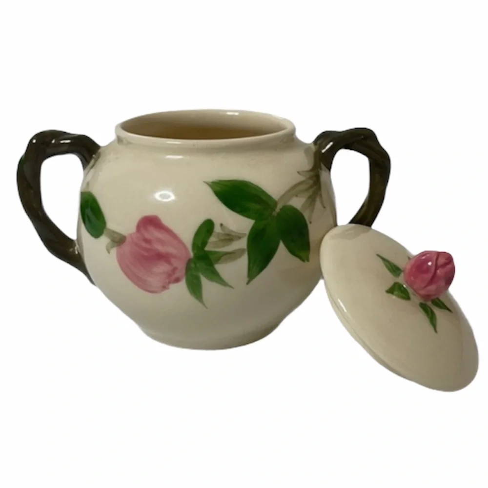 Franciscan Desert Rose Hand Painted Made USA Sugar Bowl & Lid Replacements MCM